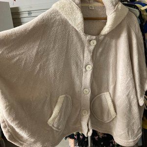 ZAKANAKA Plush Fleece Cape Jacket - Size M